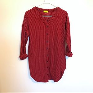 dee elle plaid flannel tunic